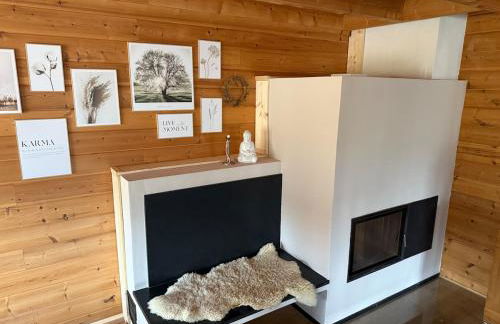 Blockbohlen HolzHaus mit Sauna, Outdoor Jacuzzi und BadeTeich - Foto 9