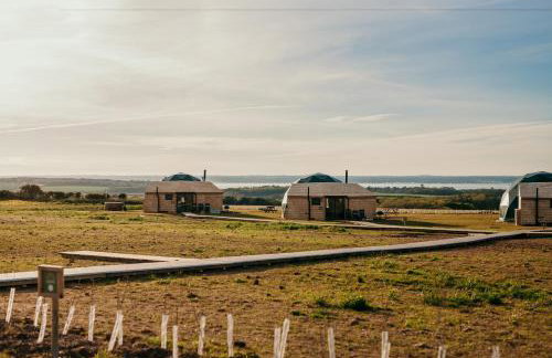 Dome Meadow 5 With Outdoor Tub At Tapnell Farm - Foto 6