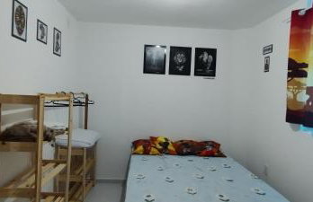 Casa do Léo 1- México e África- Apartamento completo perto das praias do litoral sul , Ar condicionado ,Wi-Fi, garagem, churrasqueira e pet friendly - Foto 16