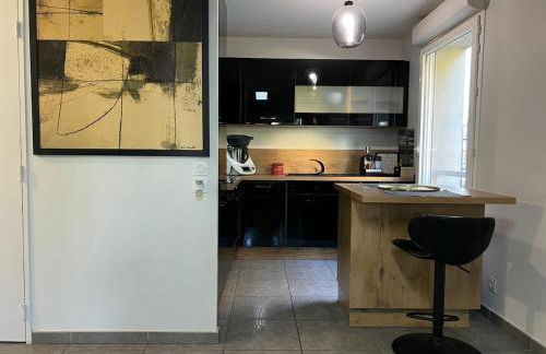 T2 cosy et rénové avec terrasse - proche de Lyon - Foto 12