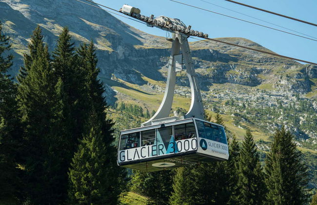 Billet pour le Glacier 3000 avec accès au téléphérique, télésiège et belvédère - Photo 2