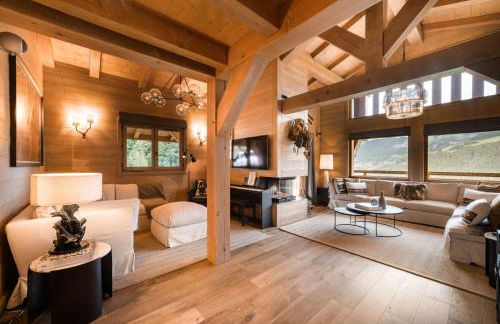 Luxury Megève Chalet, sleeps 8 with Mountain Views and Jacuzzi - Foto 1