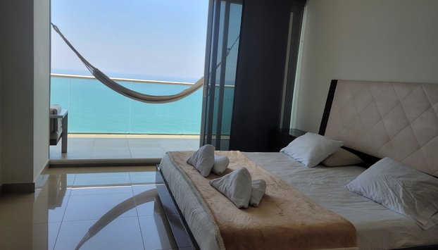 H2 Bocagrande Vista al Mar-Bahía - Foto 5, Habitación