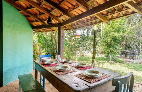 Casa dos Pássaros na areia a 20m da Praia da Baleia com 3 suítes e 1 dorm com ar condicionado, wifi, smart tv, cozinha completa e churrasqueira - Foto 66