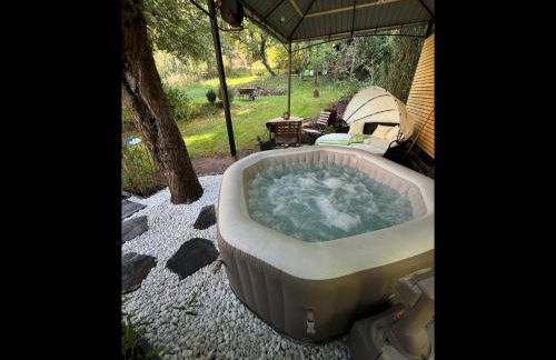 gemütliche rustikale Wohnung mit Kamin und optionalem Whirlpool - Foto 63