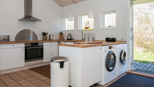 8 Person Holiday Home in Knebel - Foto 5, Cocina privada