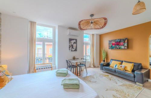 Mimosa Roanne centre-ville - Parking & Clim - Foto 1