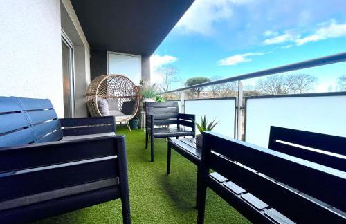 Bel Appart avec 2 chambres - Parking et Clim - Métro Argoulets - Photo 27