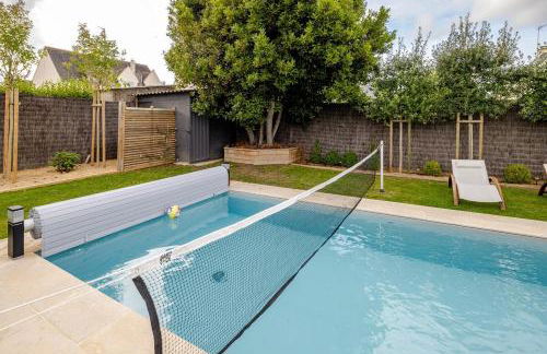 Maison de famille élégante avec piscine chauffée - 2km des plages - Foto 63