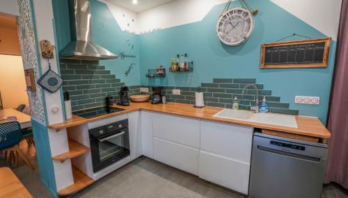 01- Villa La Précieuse en Front de mer - Jardin et Terrasse - Foto 5, stove, dishwasher