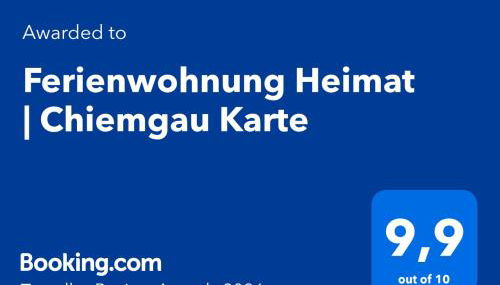 Ferienwohnung Heimat | Chiemgau Karte - Foto 4