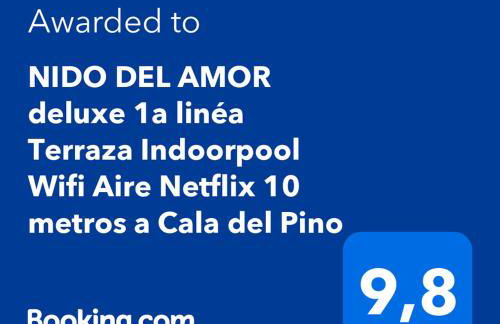NIDO DEL AMOR deluxe 1a linéa Terraza Indoorpool Wifi Aire Netflix 10 metros a Cala del Pino - Foto 5
