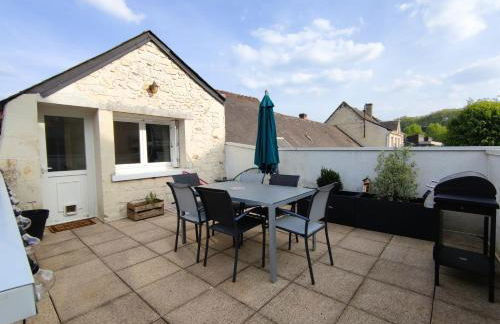 Gîte La p'tite terrasse Chinon centre Parking gratuit - Foto 8