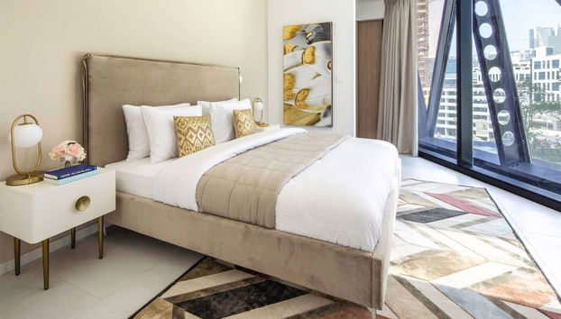 Modern + Minimalist 1BR in Burj Khalifa Boulevard! - Foto 3, Habitación