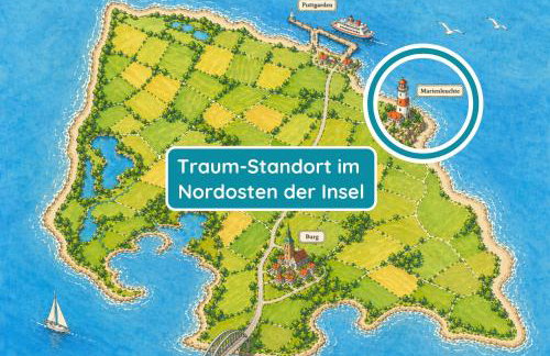 Meerglück am Beltblick Fehmarn - FeWo mit Sauna, Blick auf Ostsee und Leuchtturm, nur 150 m zum Meer - Foto 22