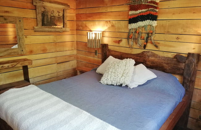 Cabaña Rústica 2 Maravillosa,con Troncos Nativos, con Orilla de Río Trancura - Foto 13