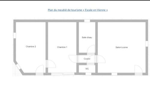 Gite T3 "Escale en Vienne", Maison plain-pied 5 pers, Futuroscope, Aquascope - Foto 14