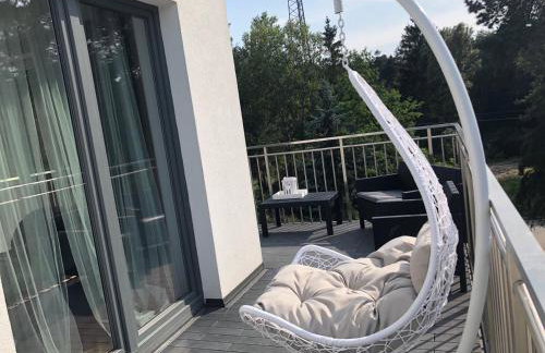 Family & Business Sauna Apartments No1 Leśny nad Zalewem Cedzyna Unikat - 3 Bedroom with Private Sauna, Bath with Hydromassage, Terrace, Garage, Catering Options - Foto 29