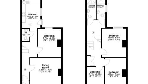 Newcastle CITY APT35,FREE STREET PARKING,4 BEDROOM HOUSE,8 SINGLE BEDS,FULL KITCHEN,ALL ROOMS WITH TVs,NETFLIX - Foto 3
