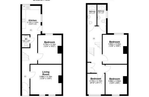 Newcastle CITY APT35,FREE STREET PARKING,4 BEDROOM HOUSE,8 SINGLE BEDS,FULL KITCHEN,ALL ROOMS WITH TVs,NETFLIX - Photo 3