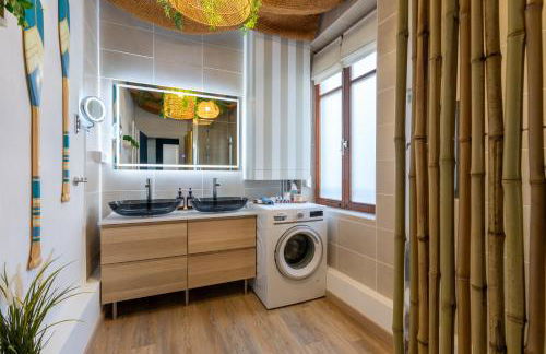 CathyVoyages - Ciel étoilé - Bord de Mer - Parking gratuit - Vidéoprojecteur - Lit rond - La Paillote Strasbourgeoise - Photo 7