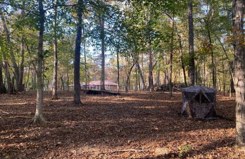 Quiet Forest Vacation home on a Private Road with Spacious Patios, Fire pit, Pet friendly and a Private pool - Foto 41