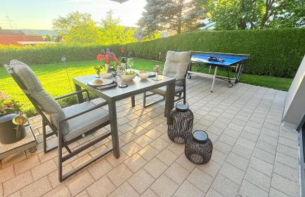 Panorama-Übernachtungen - 4 Sterne DTV - eigene Terrasse mit Garten - Infrarot-Sauna mit Dampfbad - Photo 16
