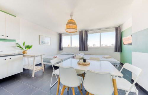 escale-marne fr - City Loft with rooftop view - M8 Tour Eiffel - Parking Gratuit - AC - Climatisation - Free Luggage Storage - Consigne à Bagages Gratuite - 201 - Foto 14