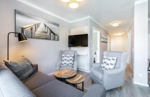 Godewindpark Deluxe-Suite 1-02 mit Ost-Loggia und schönem Gartenblick - Foto 1