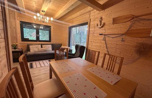 Młyńska Chata - drewniany, całoroczny dom w sosnowym lesie - Foto 16