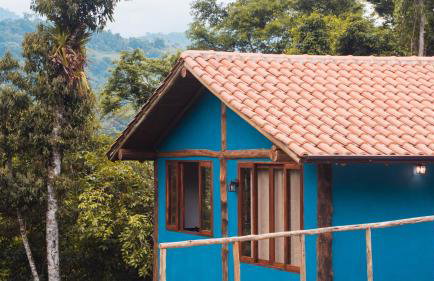 Ecocasa azul - Chalé na mata - Foto 1