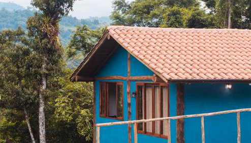Ecocasa azul - Chalé na mata - Foto 1