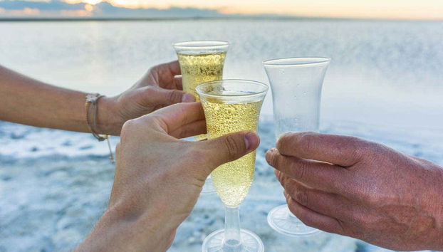Brindis en las Salinas del Gualicho