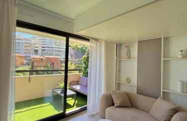 Studio de LUXE Portes de Monaco - Vue MER - Piscine - Wifi - Foto 18