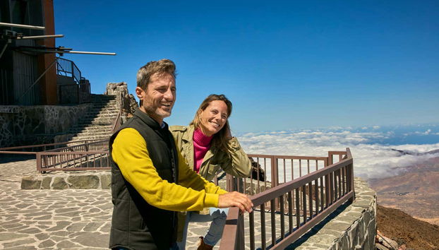 Contemplando o panorama do mirante