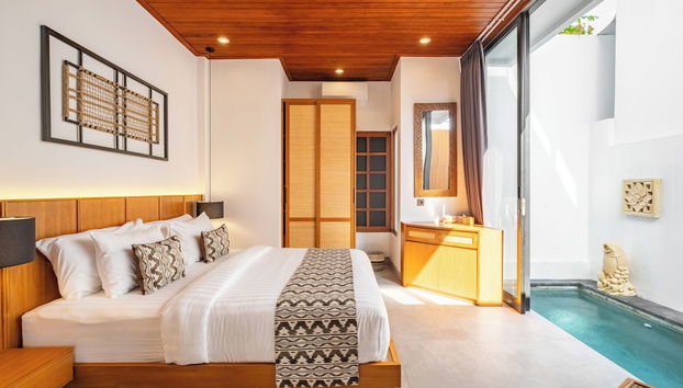 2BR Private Pool Villa in Ubud, Balcony View - Foto 4, Habitación