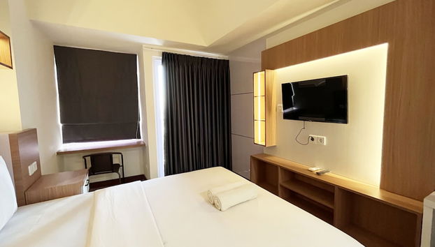 Restful And Simply Look Studio Vida View Makassar Apartment - Foto 2, Habitación