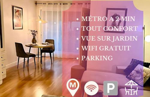 L'écrin du 12- Studio élégant sur jardin avec parking - Foto 1