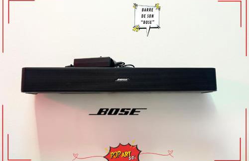 LOFT "POP ART 50's" Idéal PRO - Écran cinéma rétroprojecteur - WIFI Fibre - Borne arcade de jeu - Centre Ville - Foto 37