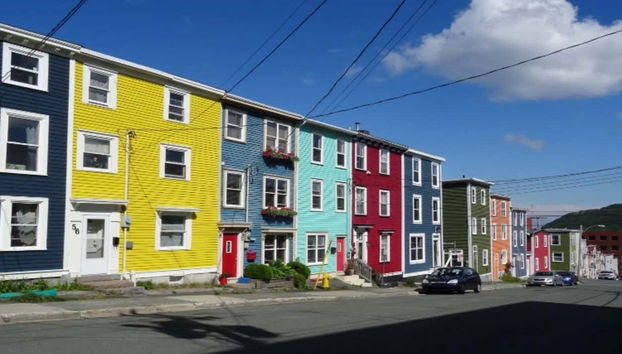 Casas de colores de Jellybean Row