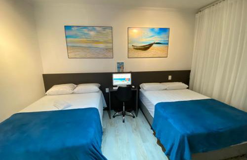 Fabuloso flat 241, Amarílis, Riviera de São Lourenço 3 Piscinas climatizadas carregador veiculo eletrico 2 quartos sendo uma suíte internet 500mb Adega, cozinha equipada completa, serviço de praia fim de semana limpeza trocas de toalhas, - Foto 14