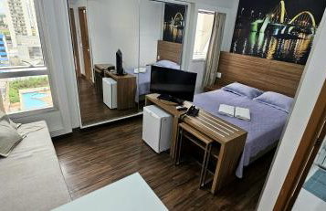 Lindo Flat localizado no 7º andar do Hotel S4 - Águas Claras - Brasília - Foto 5