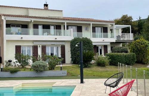 Corsicadream Arone superbe appartement dans villa, vue panoramique mer, piscine, proche Porticcio - Foto 19