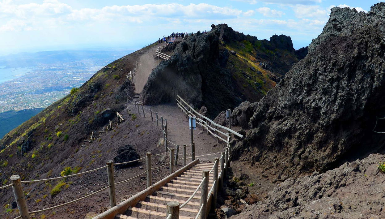 Trilha pelo Vesúvio