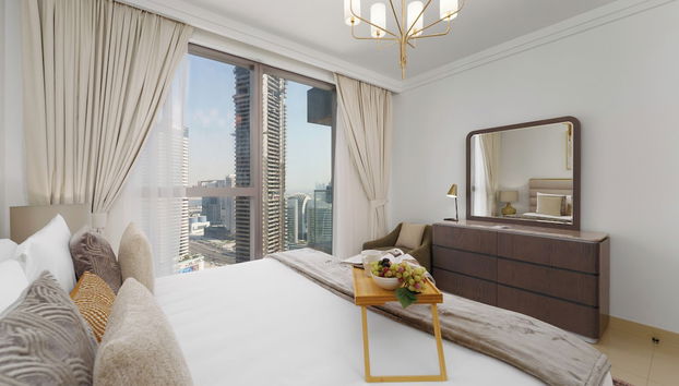 Maison Privee - Inviting Apt with Fabulous Dubai Canal & Skyline Vws - Foto 5, Habitación