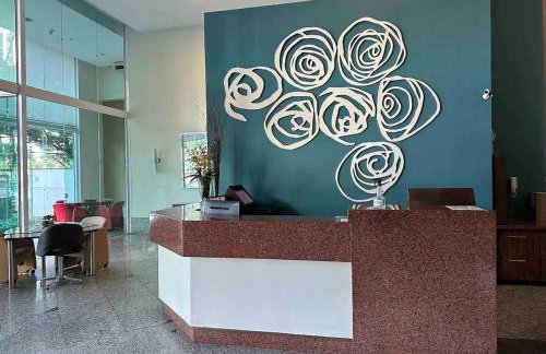 Praia do Canto Apart Hotel quarto sala e varanda - Foto 23