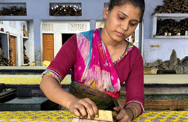 Traditional Printmaking Workshop in Jaipur - Foto 1