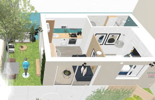 L Ecrin Bleu maison studio neuve jardin et clim - Foto 22