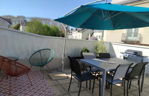 Gîte La p'tite terrasse Chinon centre Parking gratuit - Foto 13