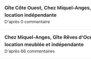 Gîte Côte Ouest, location indépendante chez Miquel-Anges - Photo 4